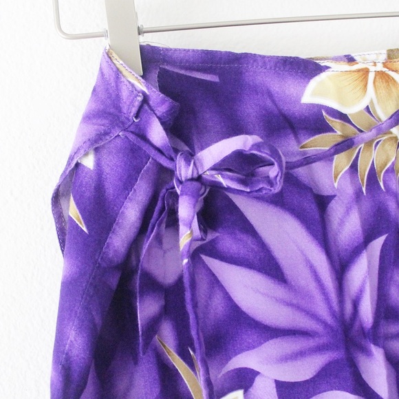 Unity Trading ONE SIZE Tie Side Tropical Floral Hawaiian Skirt L585 - Picture 3 of 5